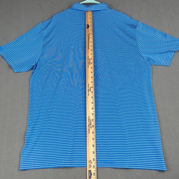 PGA TOUR Striped Polo Shirt Men’s Size XL Blue,Golf,Sun Protection NWT $62 - Picture 6 of 12